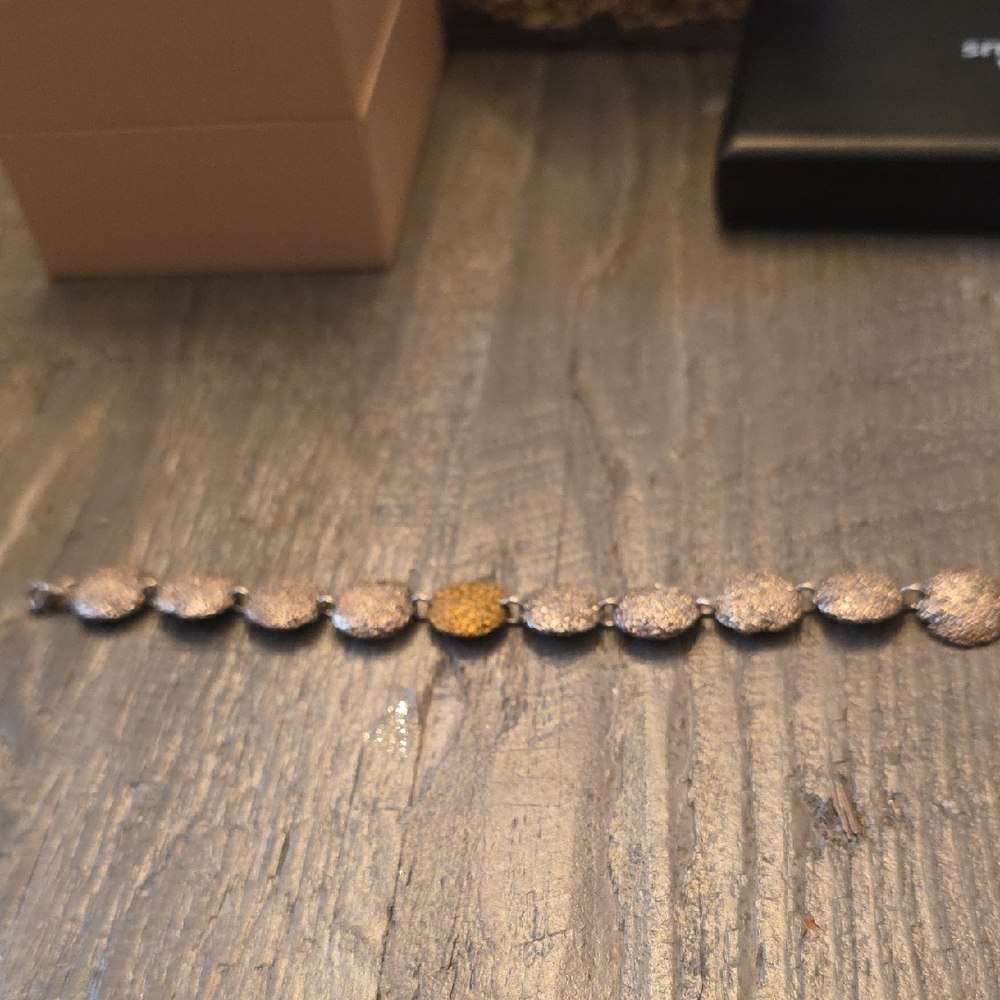 Gold & Silver Disc Bracelet